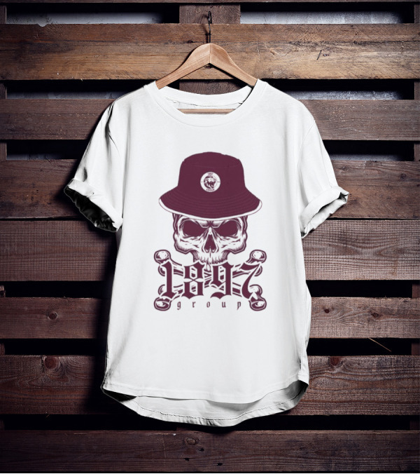 1897 Group Skull With Hat T-Shirt