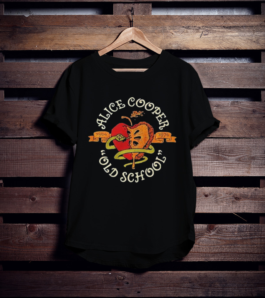 Alice Cooper Old School 1964 1974 Snake And Apple T-Shirt