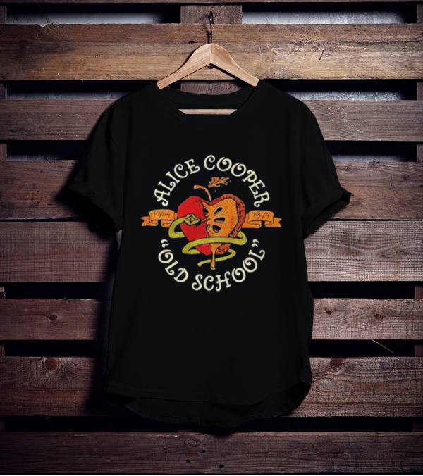 Alice Cooper Old School 1964 1974 Snake And Apple T-Shirt