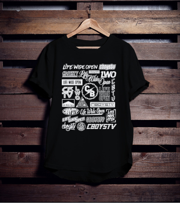 Cbysotv Life Wide Open Cboystv CB Chain Life Wide Open CB TV T-Shirt