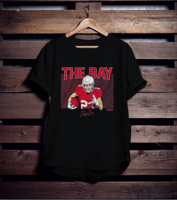 THE BAY Christian McCaffrey Red Football T-Shirt