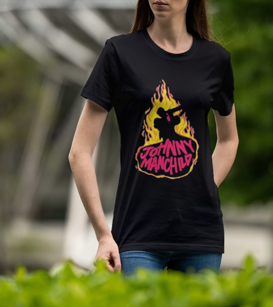 Johnny Manchild Fire Dance Silhouette Flame T-Shirt