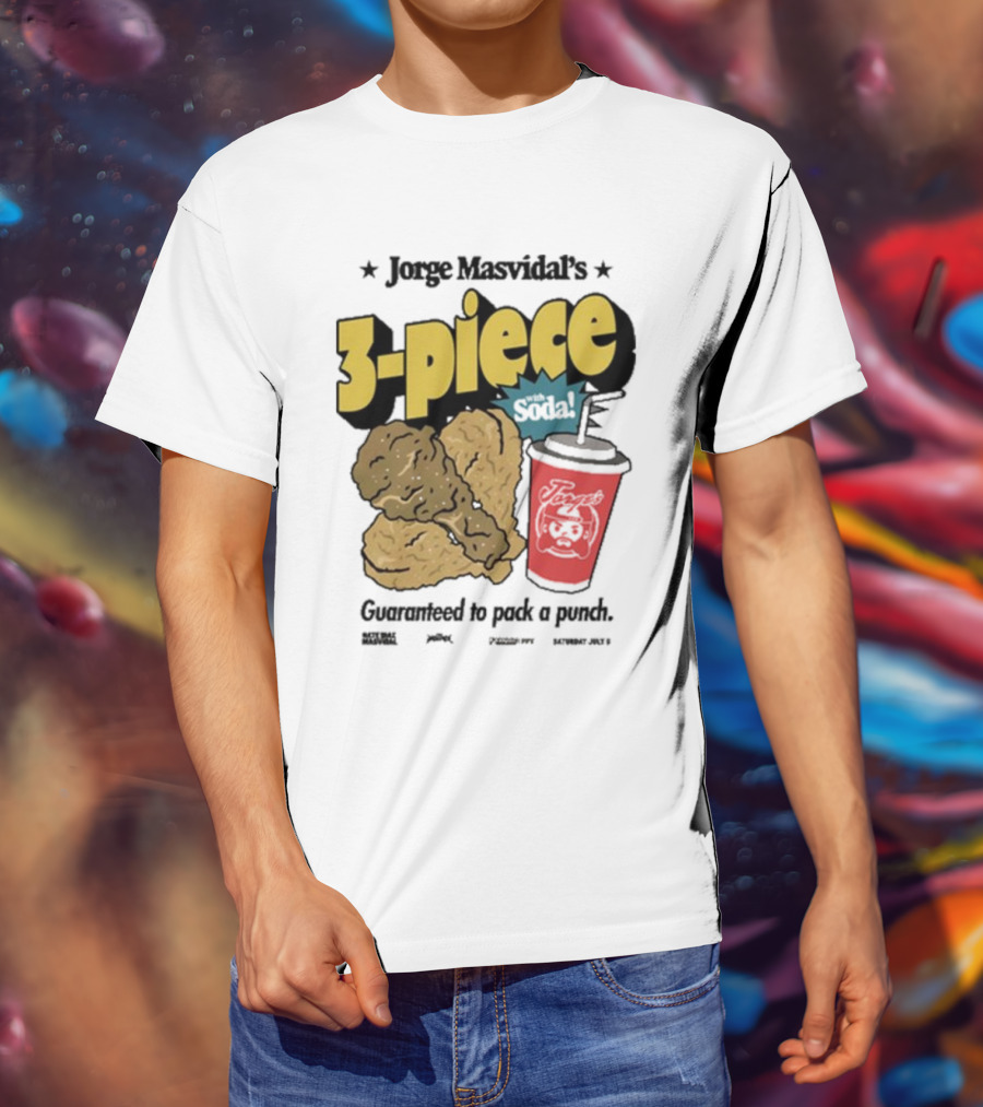 Jorge Masvidal's 3-Piece Soda Guaranteed To Pack A Punch T-Shirt