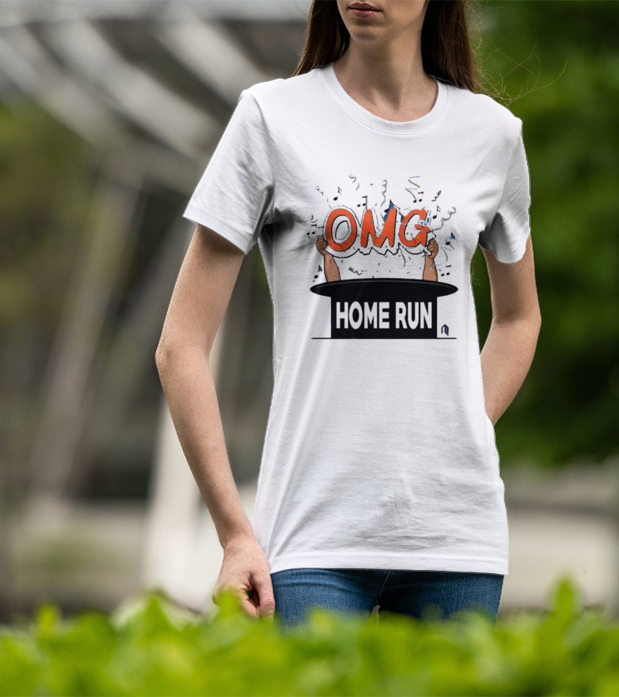 OMG Home Run From Magic Hat With Music Notes T-Shirt