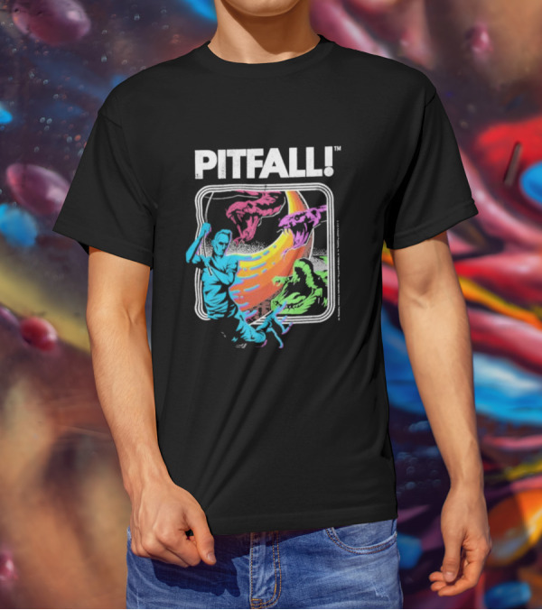 Seven Squared Pitfall Retro Adventure Gaming T-Shirt