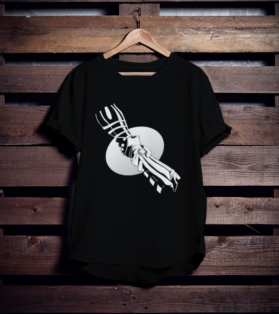 You’re Not Alone Holding Hands Black And White Version T-Shirt