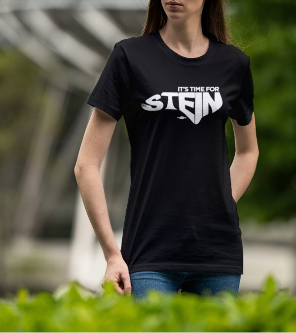 IT’S TIME FOR STEIN Classic Superhero Inspired Bold Lettering T-Shirt