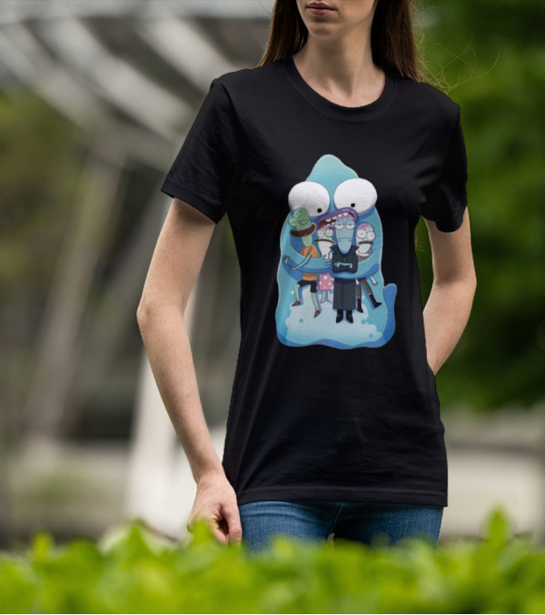 Pupa Hug With Solar Opposites Characters T-Shirt