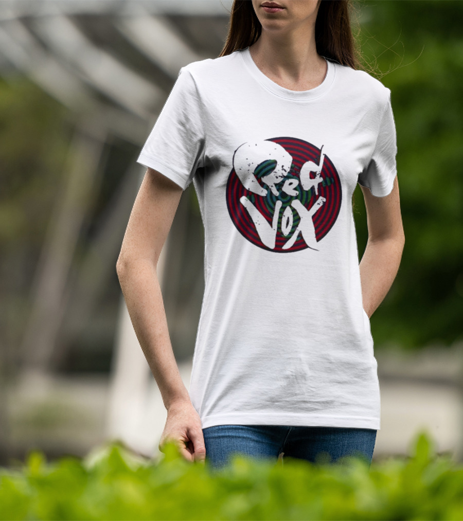 Retroware Red Vox Psychedelic Spiral Retro Vibes T-Shirt