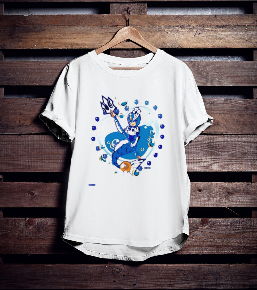 Splash Woman Mega Man Aqua Heart Capcom T-Shirt