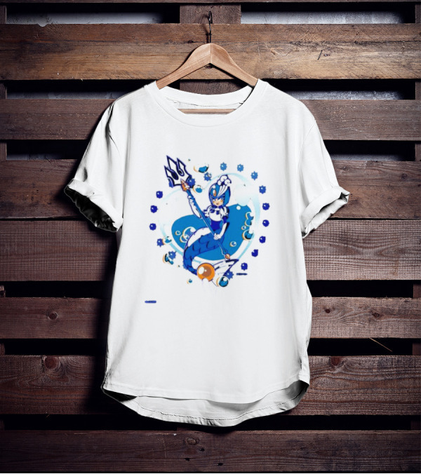 Splash Woman Mega Man Aqua Heart Capcom T-Shirt