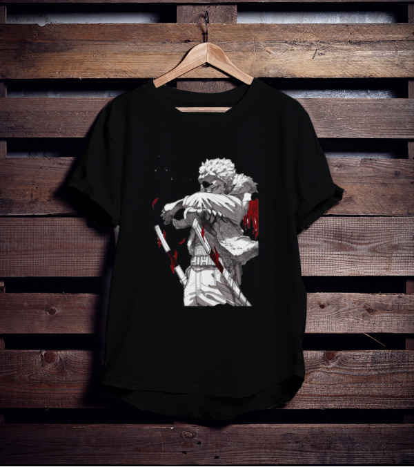 The My Hero Academia Anime Hawks With Swords And Japanese Text T-Shirt