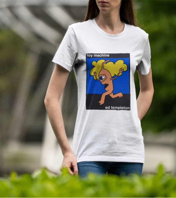 Toy Machine Ed Templeton Cartoon Character With Yellow Hair And One Eye T-Shirt