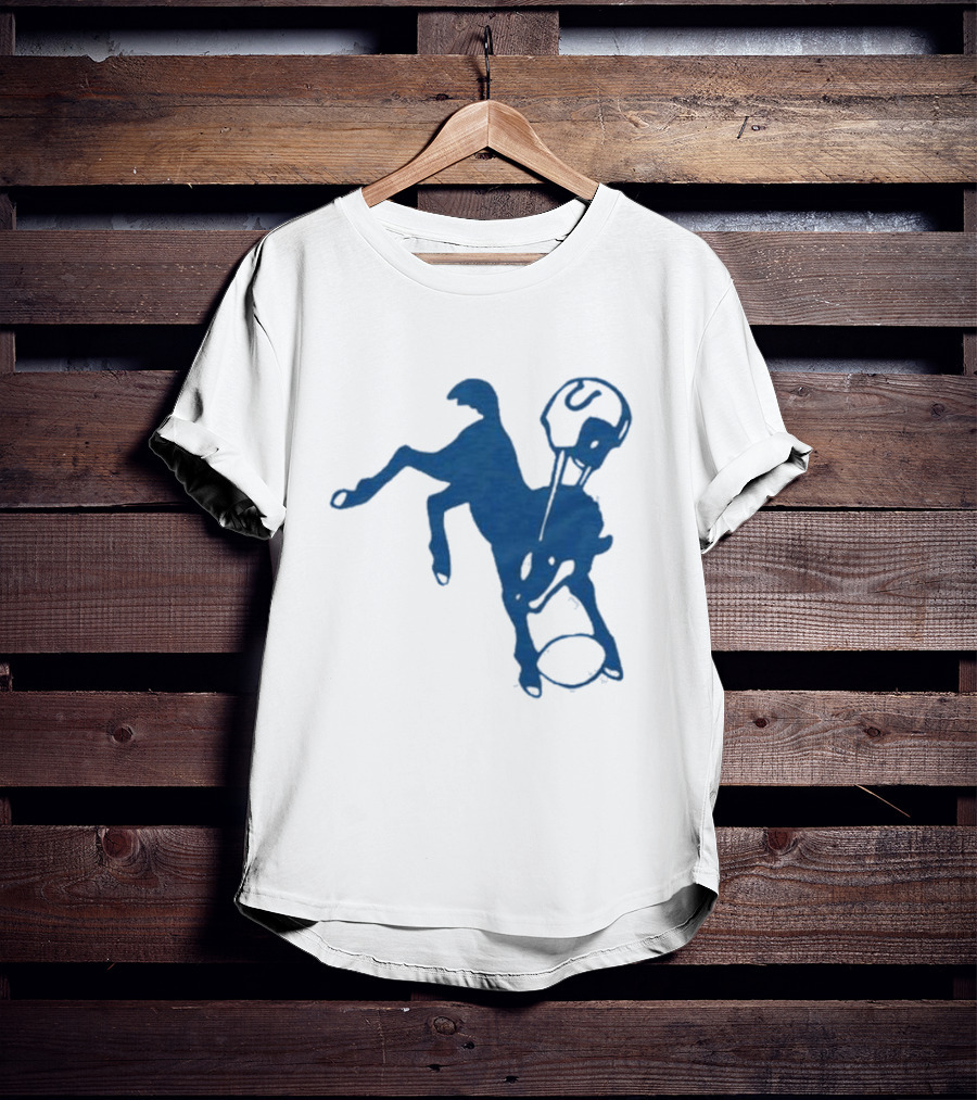 Indianapolis Colts 61 Blue Horse T-Shirt