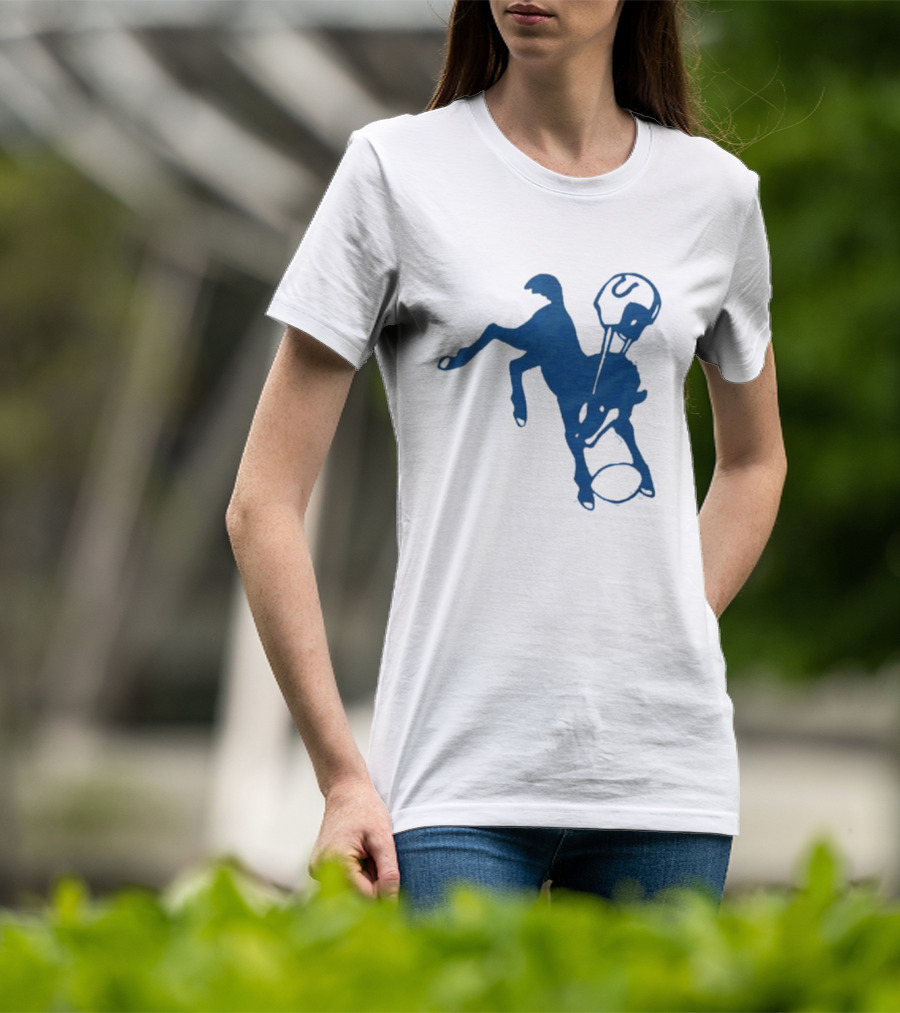 Indianapolis Colts 61 Blue Horse T-Shirt