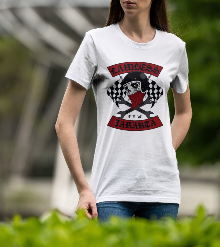 Lawless Jakarta FTW Outlaw Bones Punch Road Skull T-Shirt