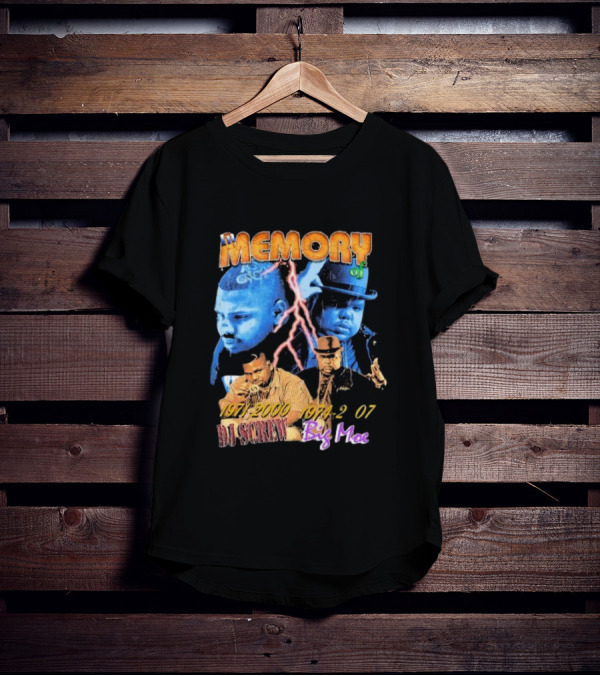 Memory 1971 2000 Dj Screw 1974 2007 Big Moe T-Shirt