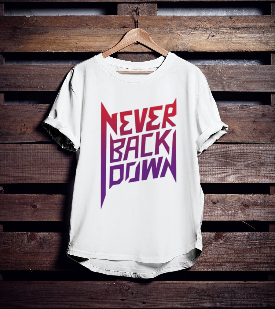 Nick Eh 30 Never Back Down Retro Gradient T-Shirt