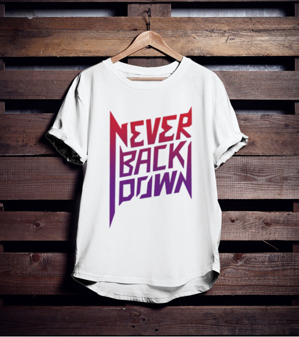 Nick Eh 30 Never Back Down Retro Gradient T-Shirt