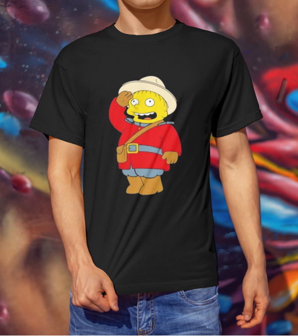 The Simpsons Ralph Mountie Canada Costume T-Shirt