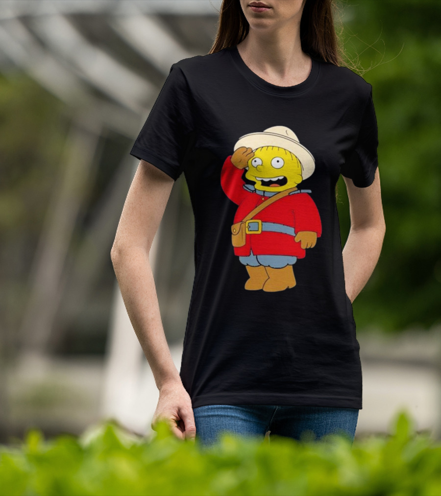 The Simpsons Ralph Mountie Canada Costume T-Shirt