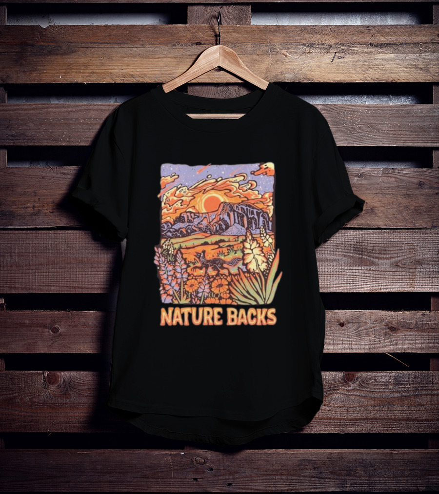 Nature Backs Vibrant Canyon At Sunset T-Shirt