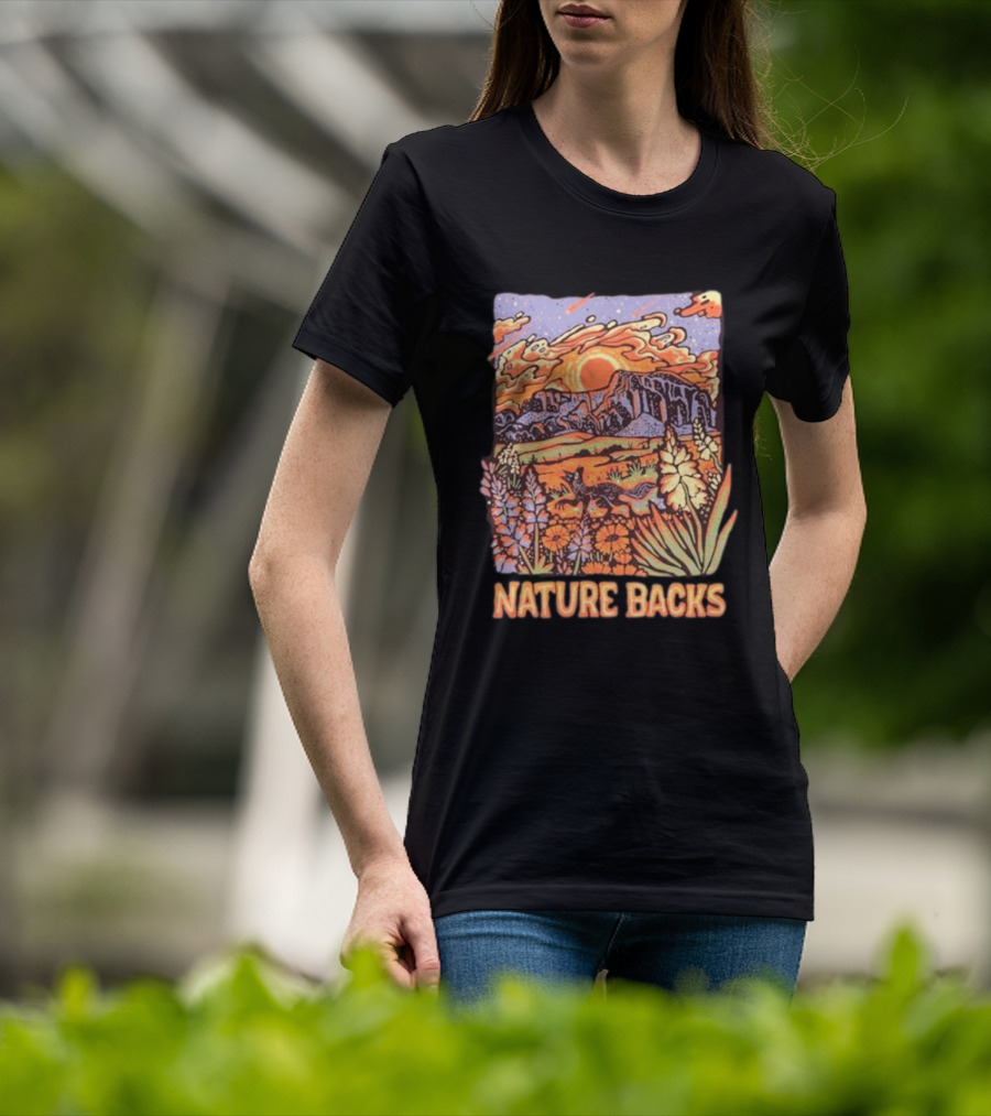 Nature Backs Vibrant Canyon At Sunset T-Shirt