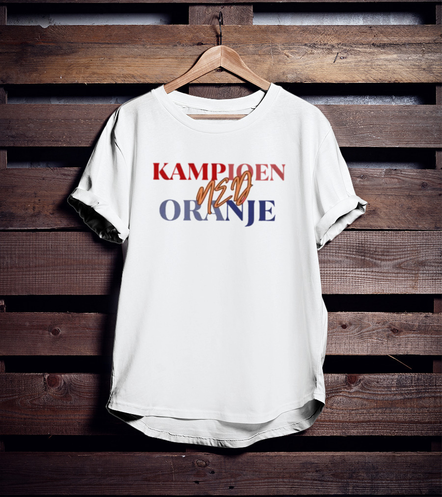 Kampioen Neder Oranje Pays-bas Champion T-Shirt