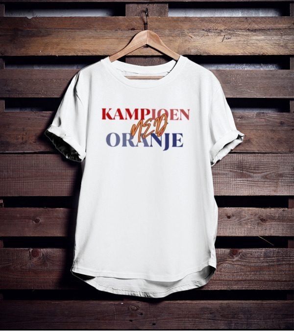 Kampioen Neder Oranje Pays-bas Champion T-Shirt