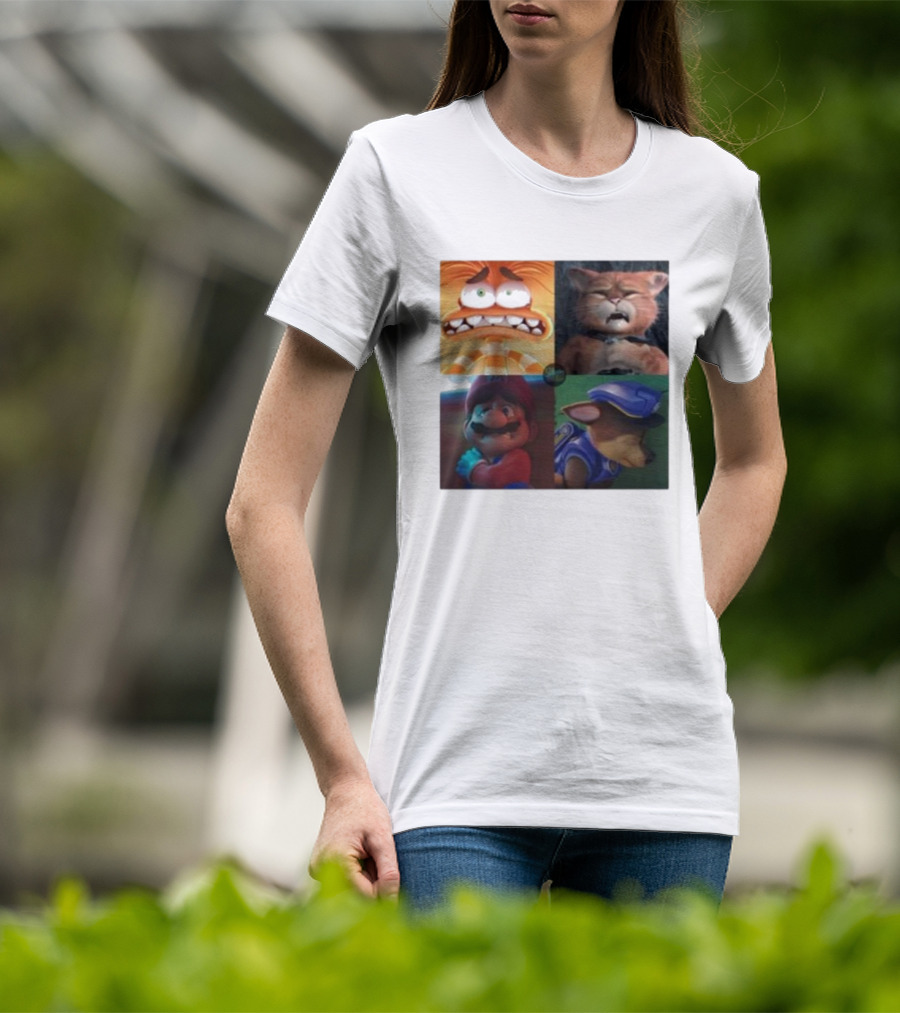 Panic Attack Anxiety Inside Out Puss In Boots Mario Paw Patrol Quartet T-Shirt