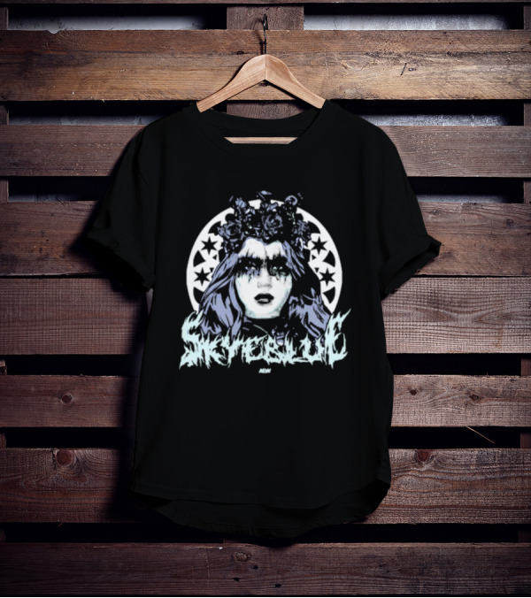 Skye Blue Choke Woman Roses Stars MDW T-Shirt