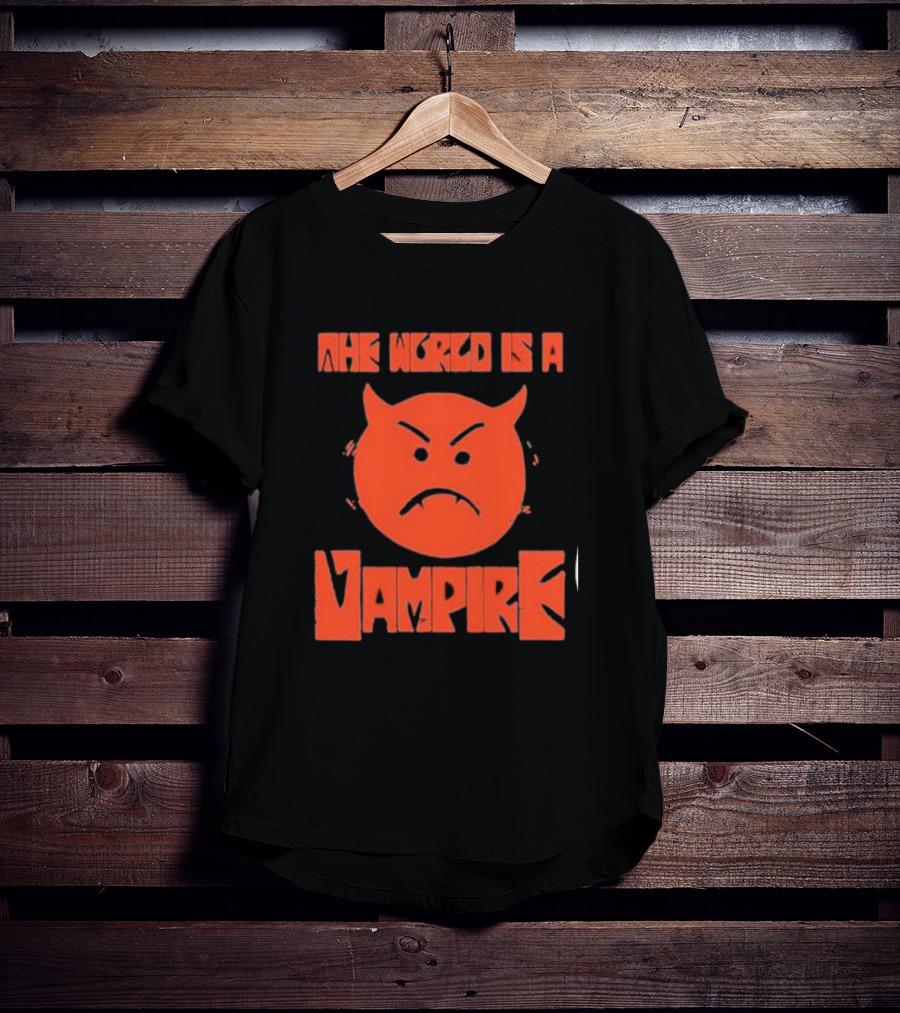 The World Is A Vampire Angry Red Devil Face T-Shirt