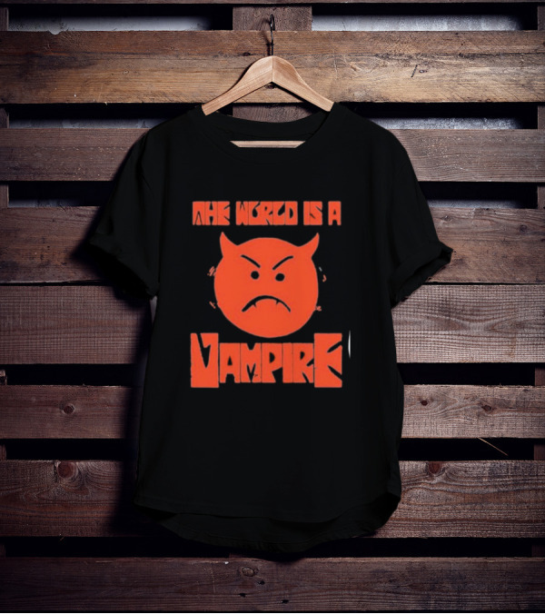 The World Is A Vampire Angry Red Devil Face T-Shirt