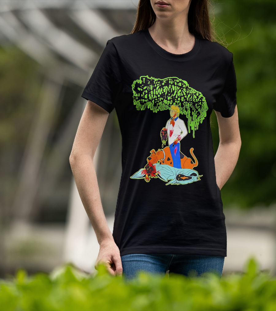 Sanguisugabogg Scooby Doo Fred Jones Horror Mashup T-Shirt
