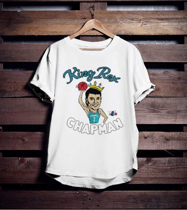 King Rex Chapman Basketball Legend With Crown And Ball In Charlotte 3 Jersey T-Shirt