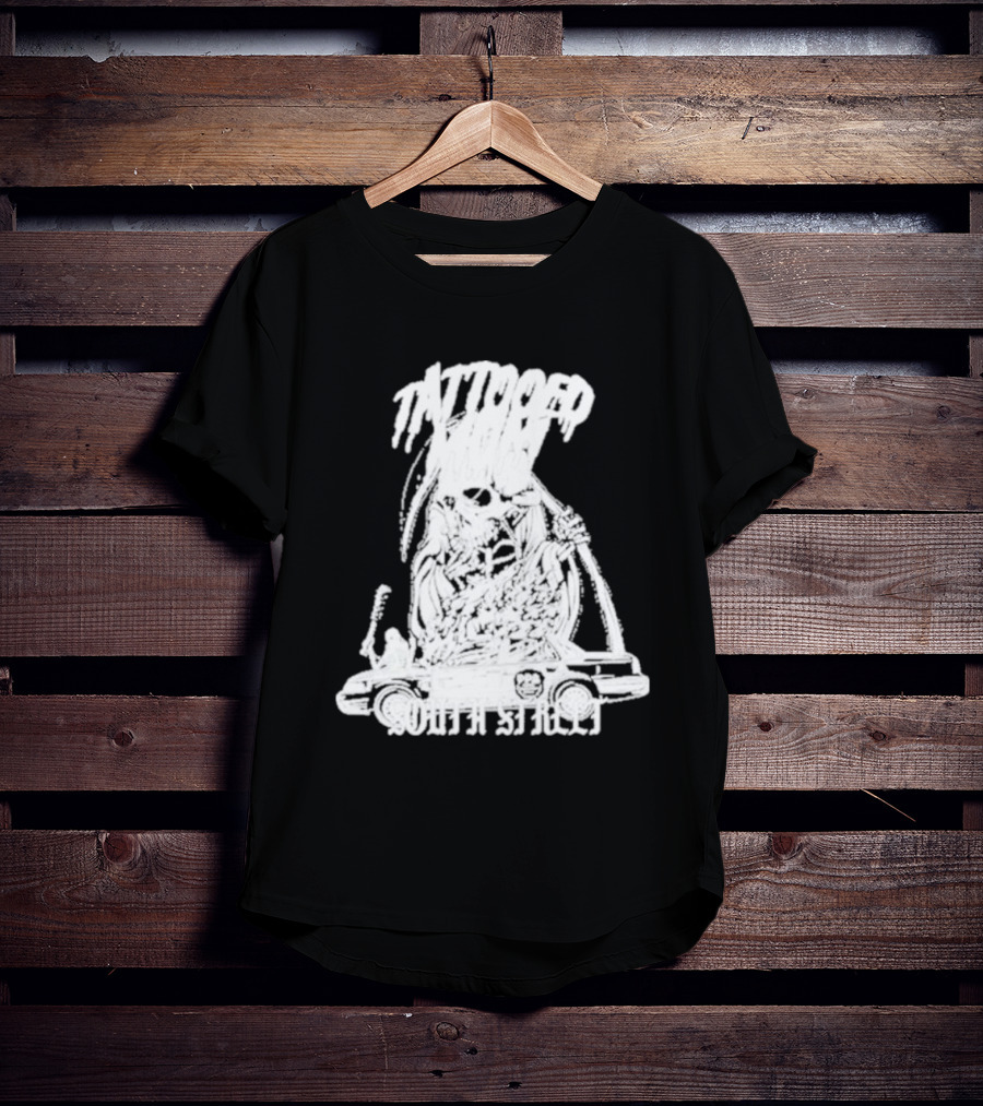 Tattooed Mom South Street Skeleton Car T-Shirt