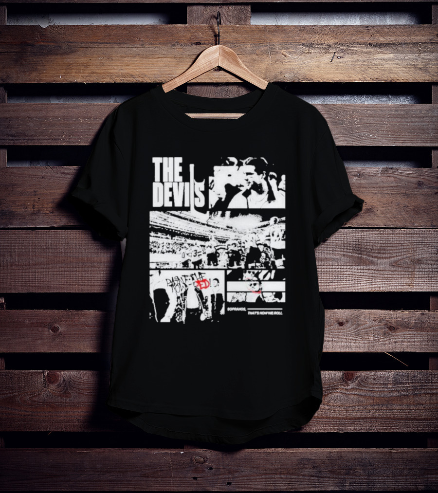 The Devils Sopranos That's How We Roll Comic-Style Collage T-Shirt