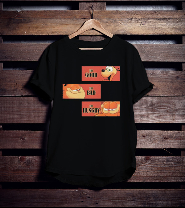 The Good The Bad The Hungry Garfield And Odie T-Shirt