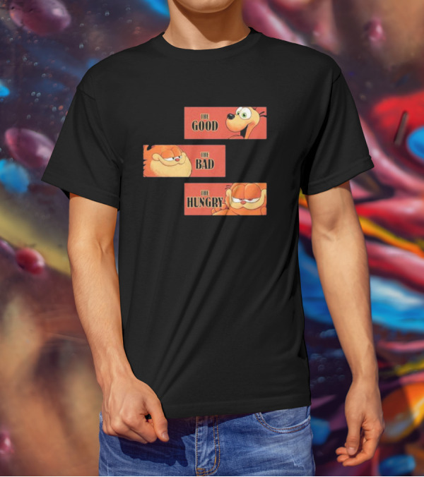 The Good The Bad The Hungry Garfield And Odie T-Shirt