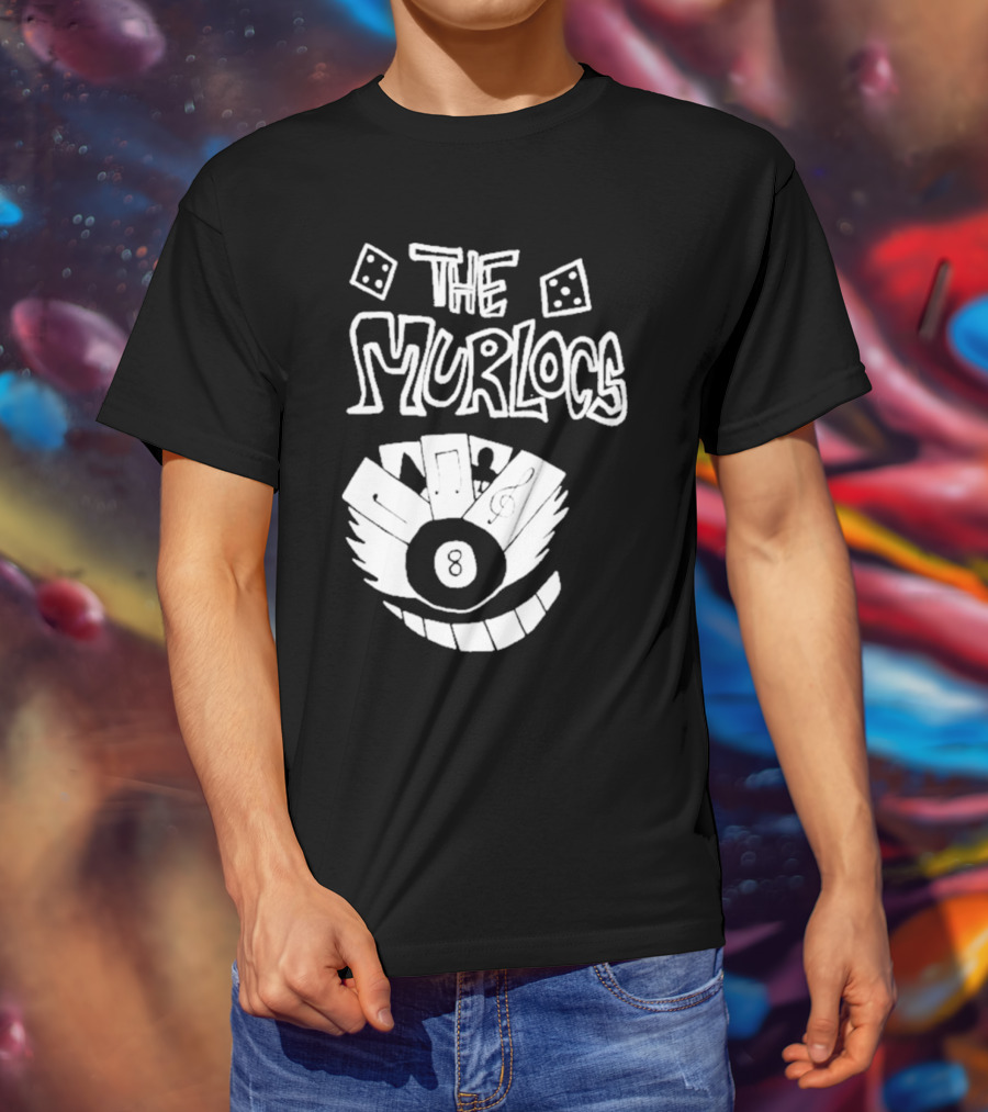 The Murlocs Playing Cards 8 Ball T-Shirt