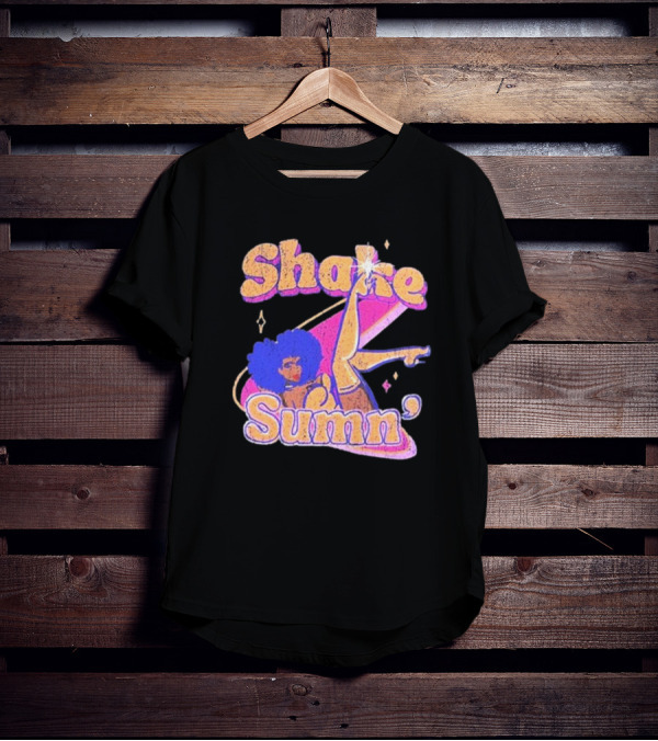 Zero Fatigue Shake Sumn Vibrant Retro Dance Vibes T-Shirt