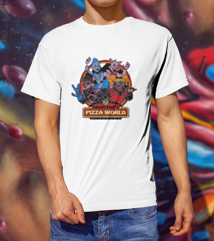 Circus Baby's Pizza World Sister Location Animatronic Characters T-Shirt