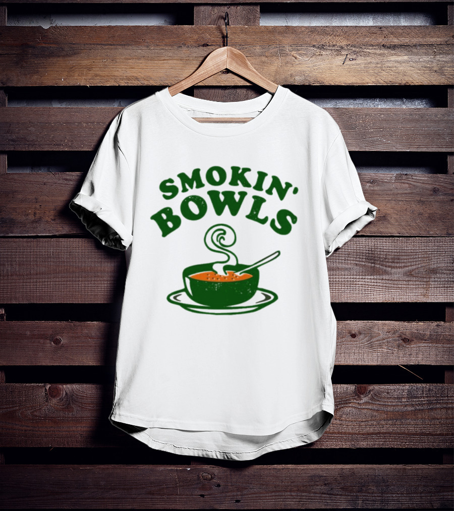 Smokin’ Bowls Soup With Spoon And Swirling Steam T-Shirt