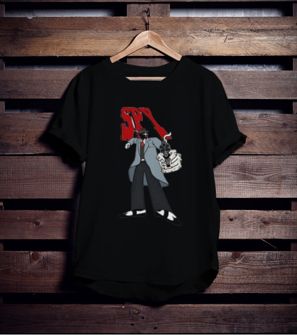 Spy Mobster Gunman Artwork Worldwide T-Shirt