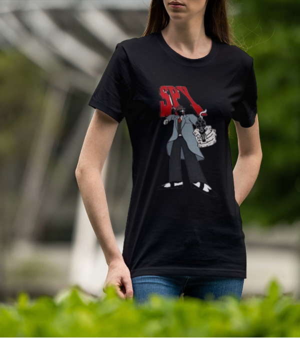 Spy Mobster Gunman Artwork Worldwide T-Shirt
