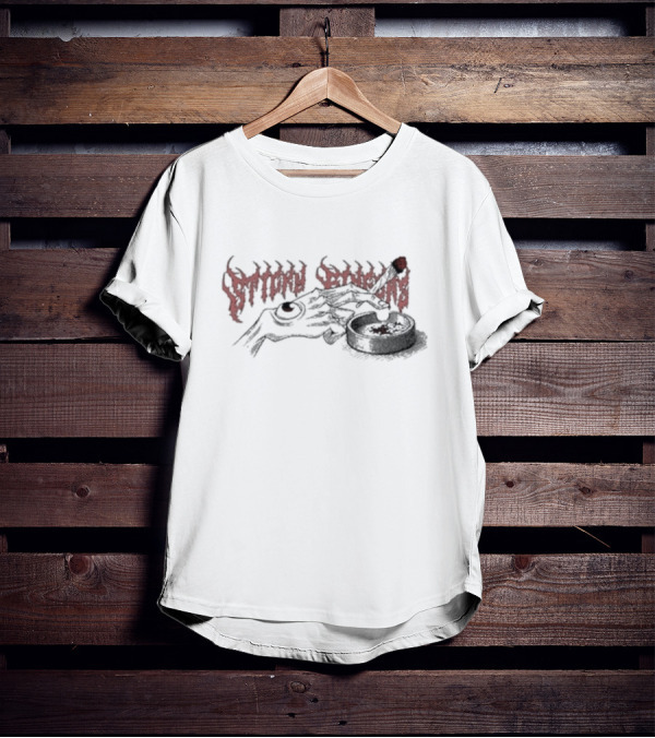 Sticky Fingers Skeleton Hand Cigarette Ashtray T-Shirt