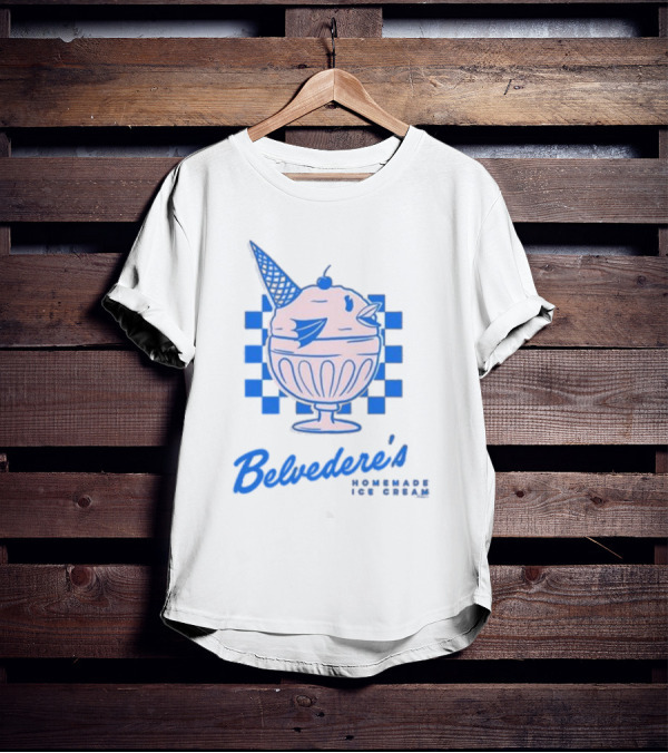 Belvedere's Homemade Ice Cream Vanilla Fish Cone T-Shirt