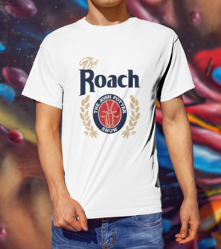 The Josh Potter Show The Roach Emblem With Laurel Wreath And Insect T-Shirt