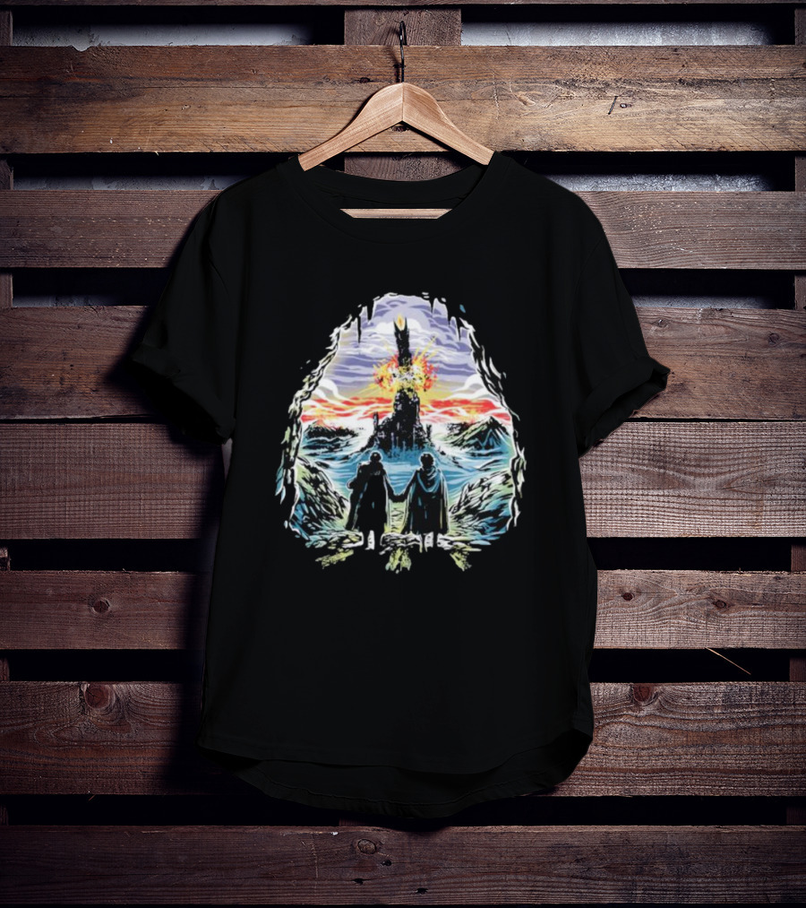 Project One Ring Mount Doom Journey Frodo Sam Image T-Shirt