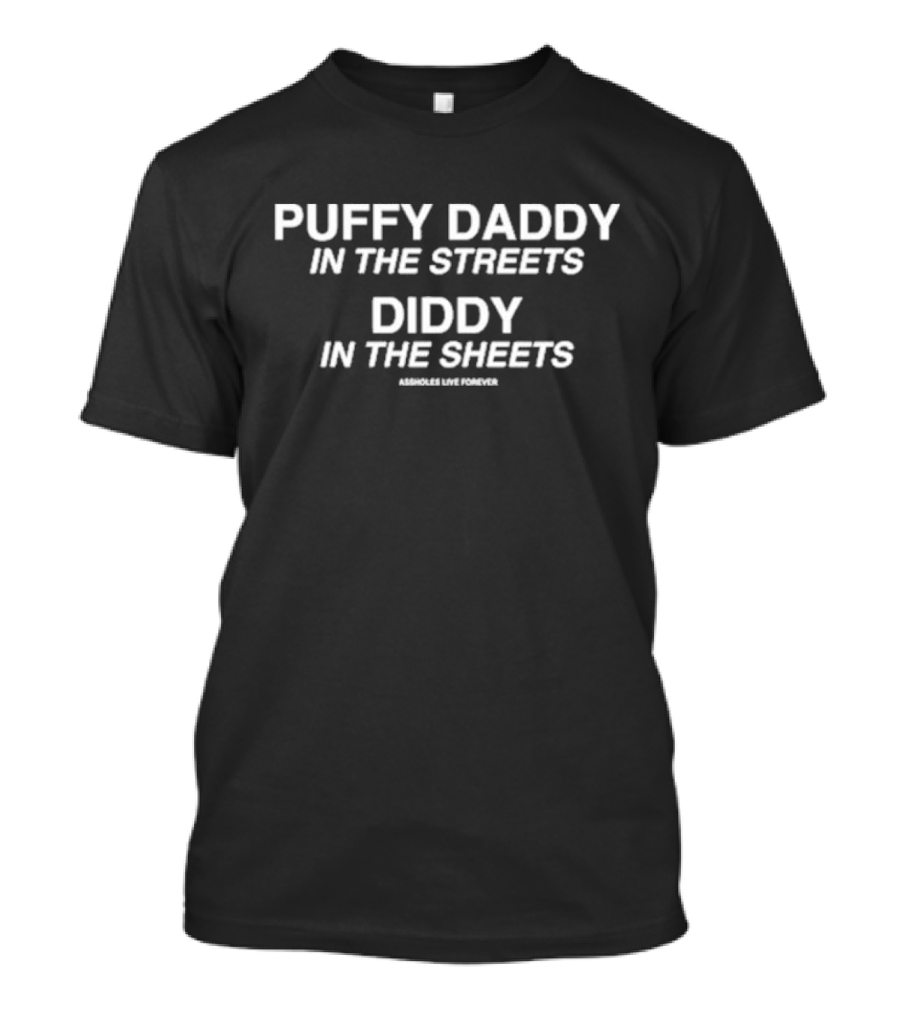 Puffy Daddy In The Streets Diddy In The Sheets Assholes Live Forever T-Shirt